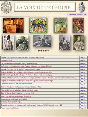 La Voix De L'ethiopie De Janvier 2020
