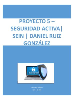 Proyecto 5 De Sein De Daniel Ruiz González