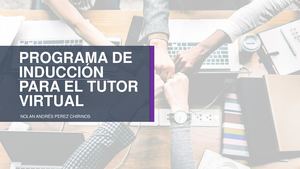 Inducción Al Tutor Virtual - Fundamentos Del E Learning