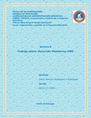 Recorrido por mi Plataforma UMG