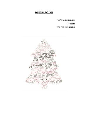 עבודת שורשים מיכל דור