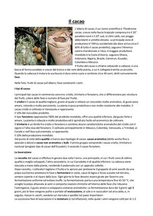 Il Frutto E La Pianta Di Cacao