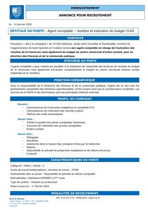 Agent Comptable Finances 14 01 2020