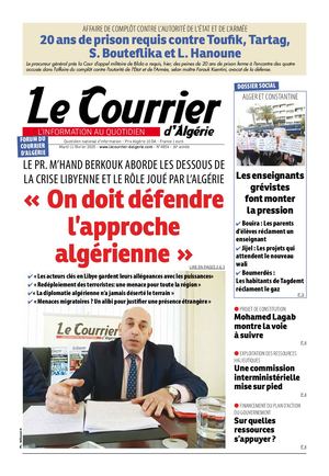 Le Courrier d'Algérie du mardi 11 février 2020