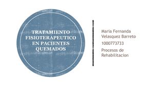 Tratamiento Fisioterapeutico En Pacientes Quemados