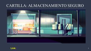 Cartilla almacenamiento seguro