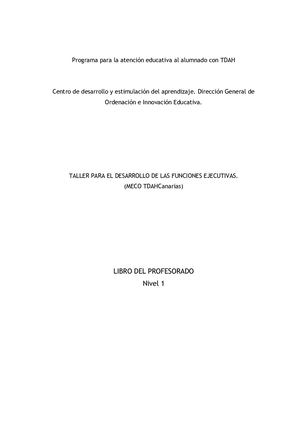 DOSSIER PROFESORADO FUNCIONES EJECUTIVAS Canarias