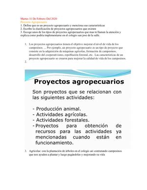 Proyecto Agropecuario