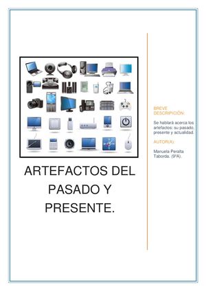 Artefactos Del Pasado Y Presente