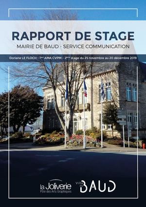 Rapport de stage 2 / Mairie de Baud - Service communication