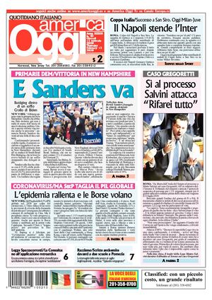 America Oggi 13 Febbraio 2020