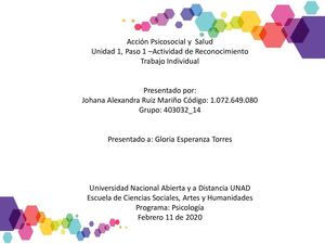 Acción Psicosocial Y Salud Video