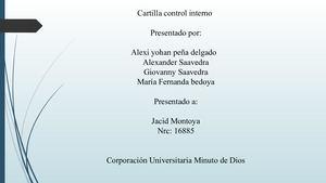 Cartilla De Control Interno