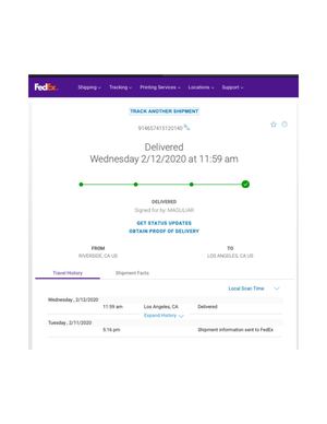 NOTICE OF DEFAULT TENDERED TO JOHN BOYLE CEO OF AUTOMOBILE CLUB OF SOUTHERN CALIFORNIA