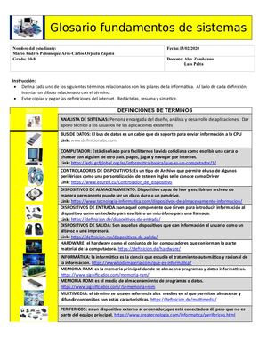 Glosario De Conceptos