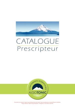 Catalogue Prescripteur Algotonic