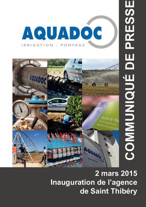 Aquadoc : Communiqué de presse inauguration
