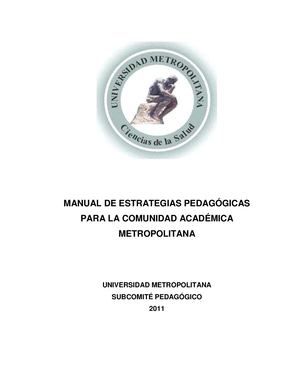 Manual De Estrategias Pedagógicas