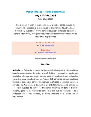 Ley 1225 De 2008