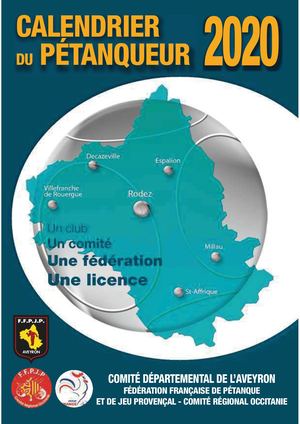 Calendrier Petanque Aveyron 2020