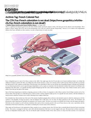 FRENCH AFRICAN COLONIAL PACT