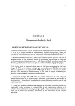 Mantenimiento Productivo Total