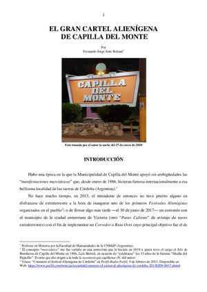 El Gran Cartel Alienígena De Capilla Del Monte