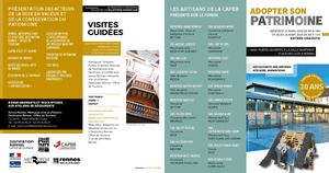 Dépliant 4 Volets Adopter Son Patrimoine 2020 Nouvel Horaire