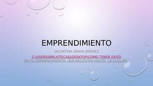 Emprendimiento Valentina