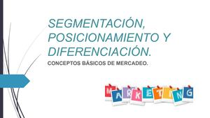 CONCEPTOS BÁSICOS DE MERCADEO