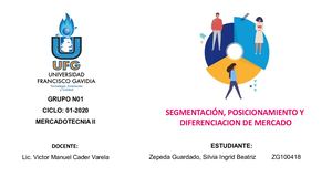 Segmentacion Posicionamiento Y Diferenciacion De Mercado
