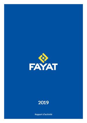 Rapport d'activité Fayat 2019