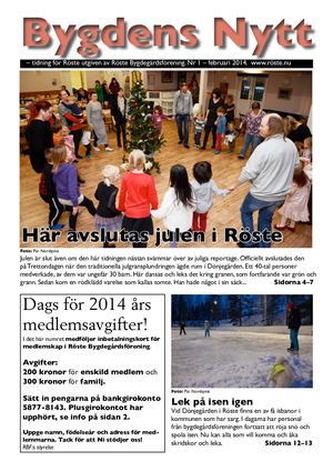 Bygdens Nytt Nr 1 2014