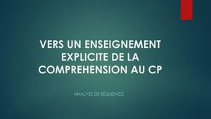 Diaporama Compréhension Explicite Cp