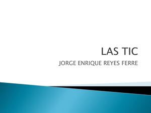 LAS TIC - LOS SISTEMAS DE INFORMACIÓN