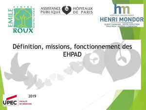 Ehpad Fonctionnement