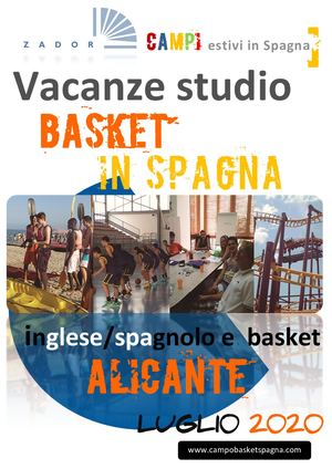 Vacanze studio di basket e inglese Spagna 2020