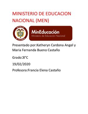 Ministerio De Educacion Nacional