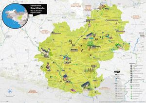 Carte Forêt de Brocéliande - hiver