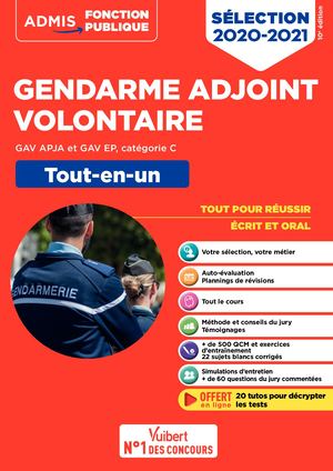 Extrait Gendarme adjoint volontaire - GAV APJA et GAV EP - Catégorie C - Tout-en-un
