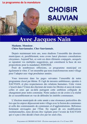 CHOISIR SAUVIAN