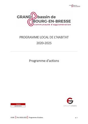 Programme Local de l'Habitat 2020-2025 - Programme d'actions