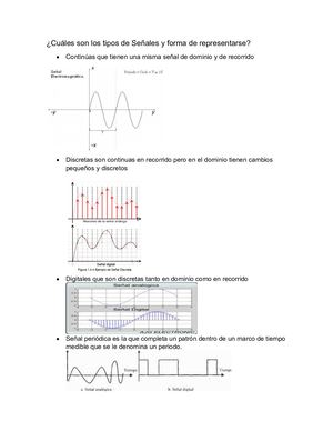 Cuáles Son Los Tipos De Señales Y Forma De Representarse