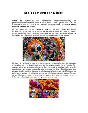 El Día De Muertos En México