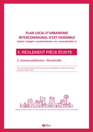 5.2 Annexe Patrimoine (Romainville)