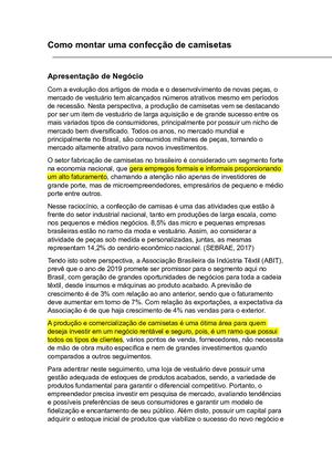 Como Montar Uma Confecção De Camisetas-Sebrae