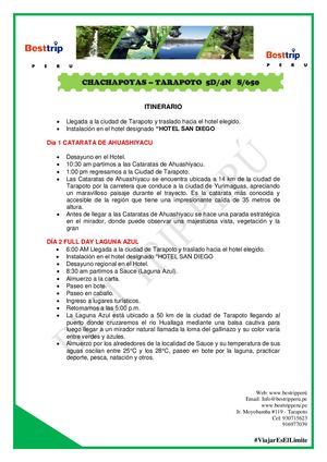 1 Chachapoyas Tarapoto