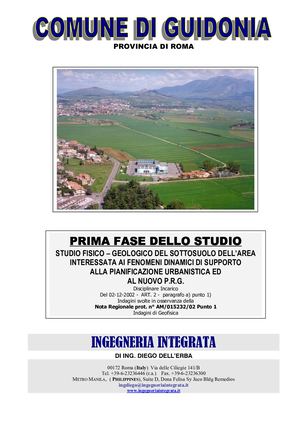 Relazione Scientifica Guidonia