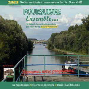 PROJET DE LA LISTE "ARLEUX, POURSUIVRE ENSEMBLE"