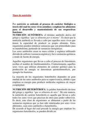 Tarea Nutricion
